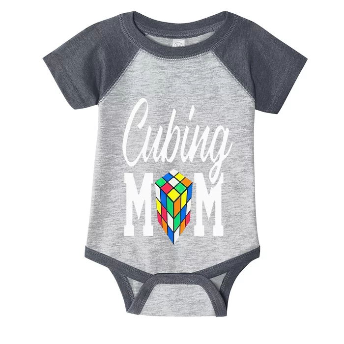 cube puzzle solver cubing mom speed cubing mors Infant Baby Jersey Bodysuit