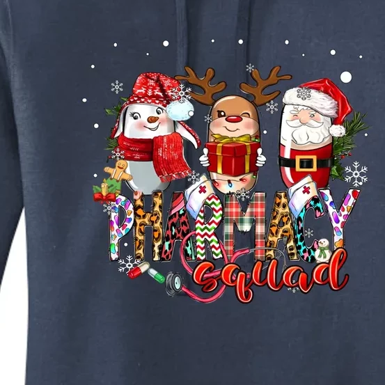 Christmas Pharmacy Squad Xmas Reindeer Pharmacist Team Meaningful Gift Women's Pullover Hoodie