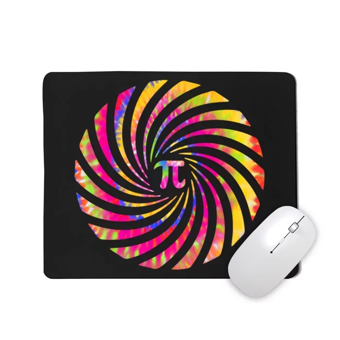 Colorful Pi Swirl Pi Day Math Teacher Gift Mousepad