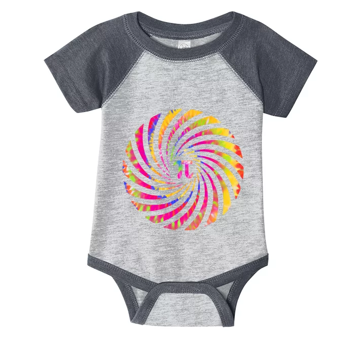 Colorful Pi Swirl Pi Day Math Teacher Gift Infant Baby Jersey Bodysuit