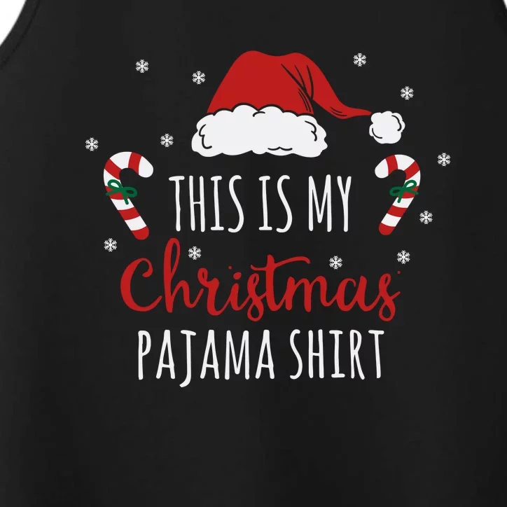 Christmas Pajama Shirt Performance Tank