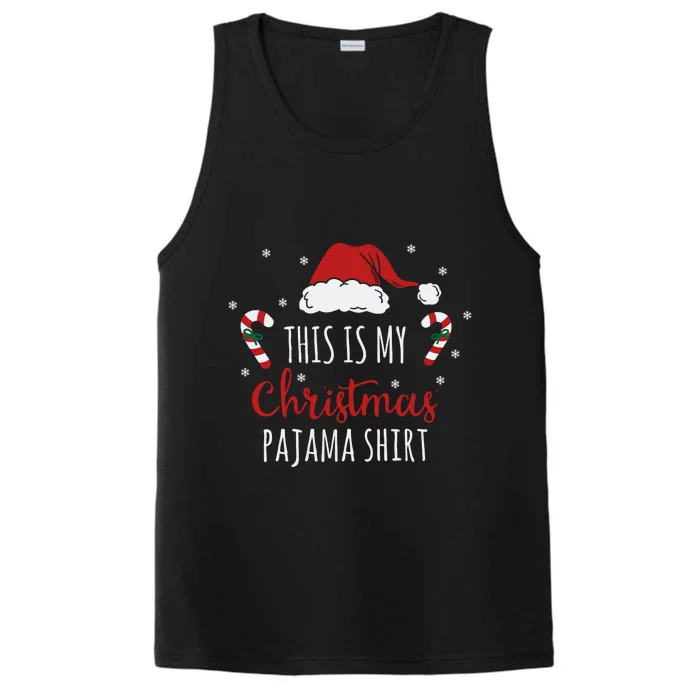 Christmas Pajama Shirt Performance Tank