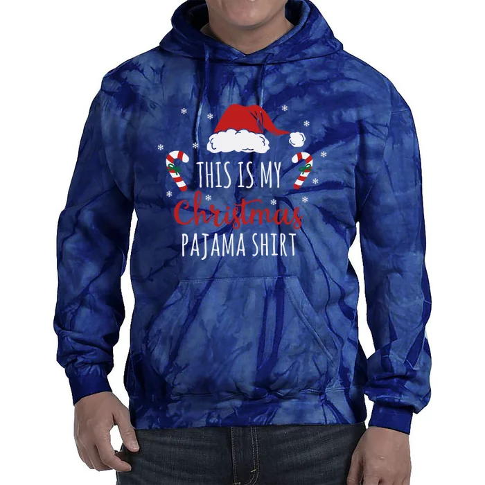 Christmas Pajama Shirt Tie Dye Hoodie