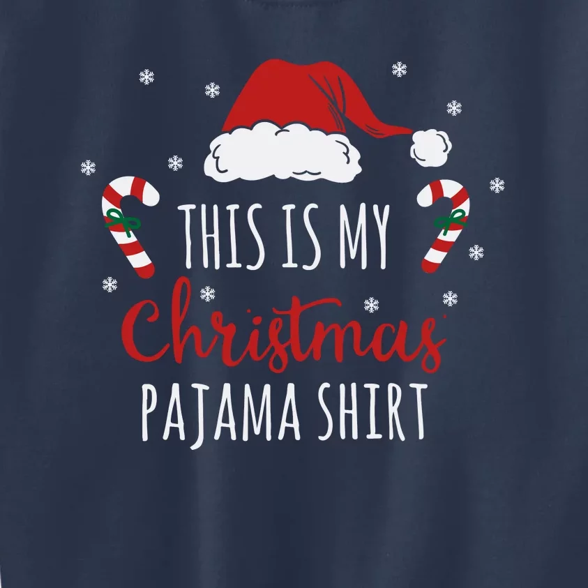 Christmas Pajama Shirt Kids Sweatshirt