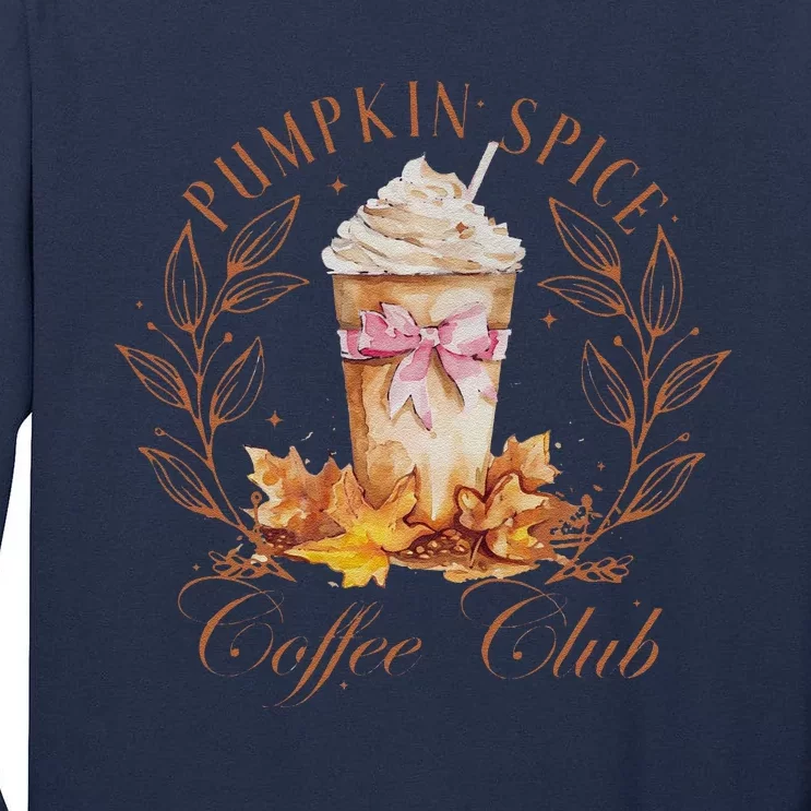 Coquette Pumpkin Spice Pumpkin Patch Tall Long Sleeve T-Shirt