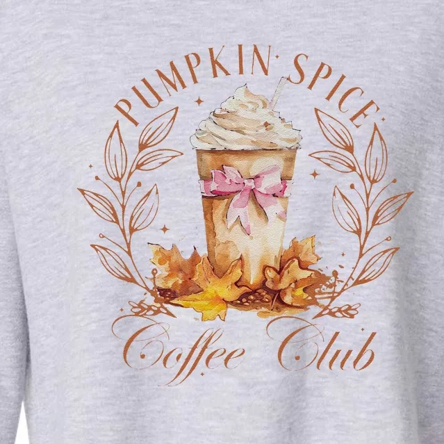 Coquette Pumpkin Spice Pumpkin Patch Cropped Pullover Crew