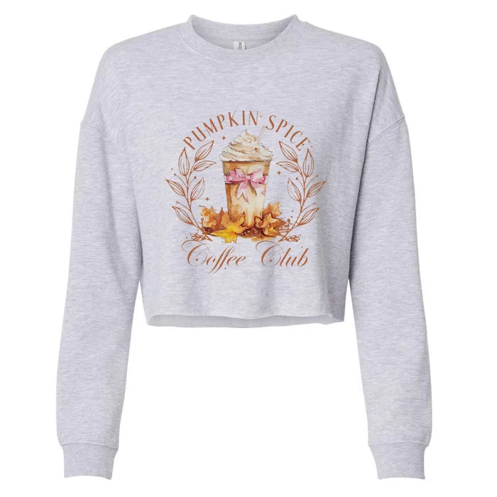 Coquette Pumpkin Spice Pumpkin Patch Cropped Pullover Crew