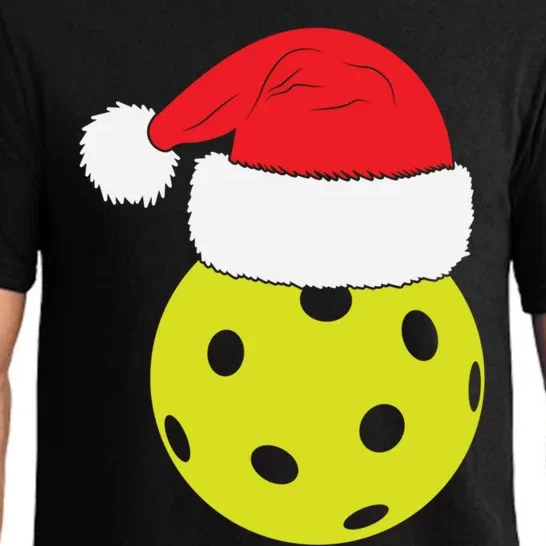 Christmas Pickleball Santa Hat Funny Pickle Ball Player Xmas Meaningful Gift Pajama Set