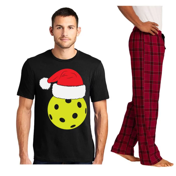 Christmas Pickleball Santa Hat Funny Pickle Ball Player Xmas Meaningful Gift Pajama Set