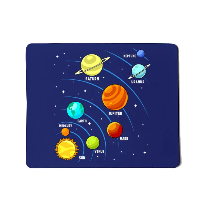 Colorful Planets Solar Systemss Boy Space Science Mousepad