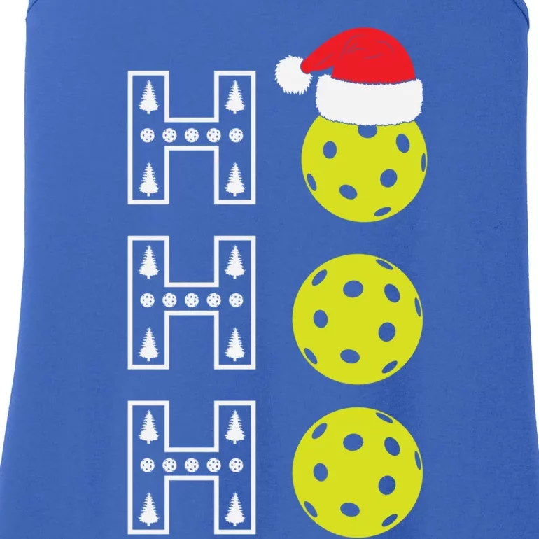 Christmas Pickleball Santa Hat Funny Pickle Ball Player Xmas Great Gift Ladies Essential Tank