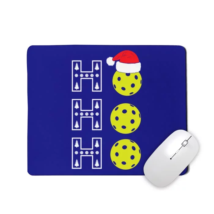 Christmas Pickleball Santa Hat Funny Pickle Ball Player Xmas Great Gift Mousepad