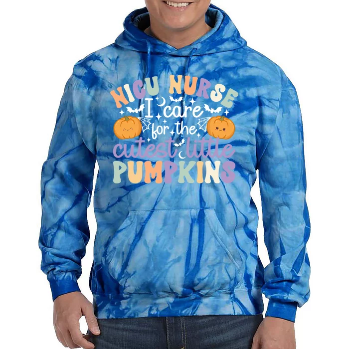 Cutest Pumpkins Spooky Nicu Nurse Halloween Nicu Nursing Gift Tie Dye Hoodie