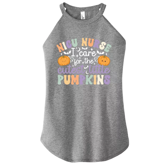 Cutest Pumpkins Spooky Nicu Nurse Halloween Nicu Nursing Gift Women’s Perfect Tri Rocker Tank