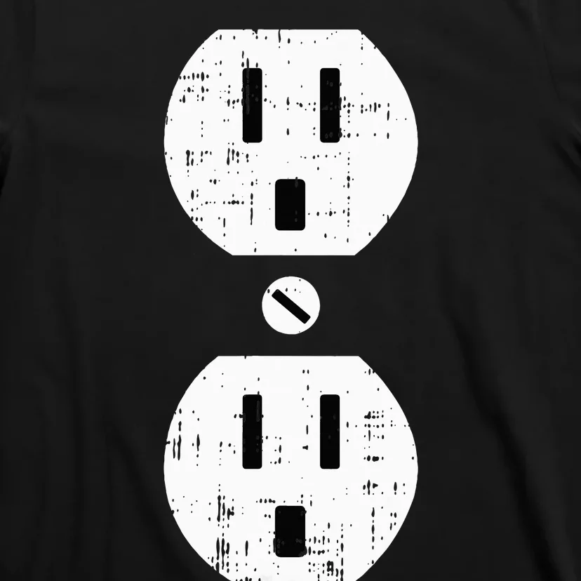 Couple Plug Socket Matching Costume Funny Halloween Gifts T-Shirt