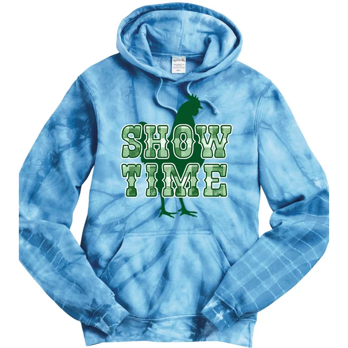 Chicken Poultry Show Time For Fair Week Tie Dye Hoodie