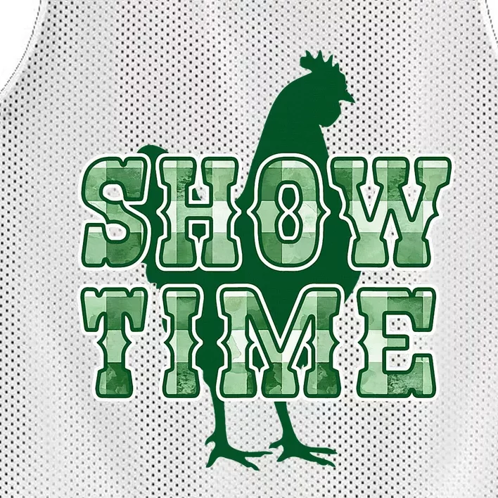 Chicken Poultry Show Time For Fair Week Mesh Reversible Basketball Jersey Tank