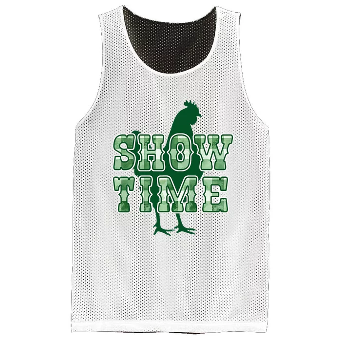 Chicken Poultry Show Time For Fair Week Mesh Reversible Basketball Jersey Tank