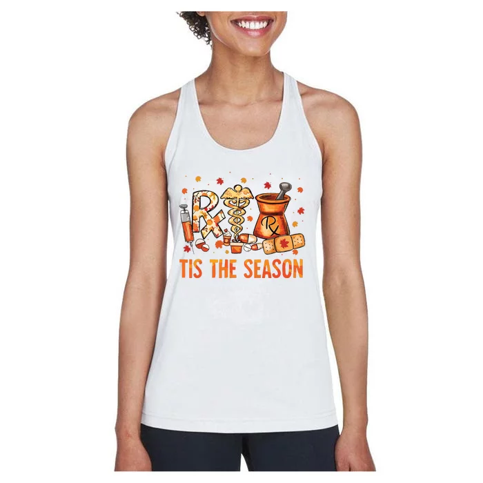 Cpht Pharmacy Technician Fall Theme Shirts Tis The Season Women's Racerback Tank