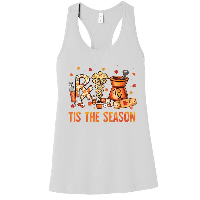 Cpht Pharmacy Technician Fall Theme Shirts Tis The Season Women's Racerback Tank