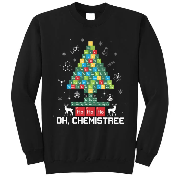 Chemistree Periodic Table Funny Chemistry Teacher Tall Sweatshirt