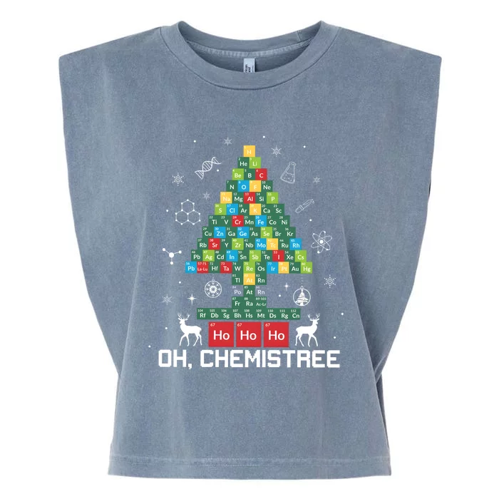 Chemistree Periodic Table Funny Chemistry Teacher Garment-Dyed Women's Muscle Tee