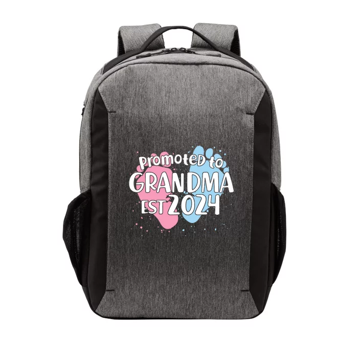 Cute Promoted To Grandma Est 2024 Vector Backpack