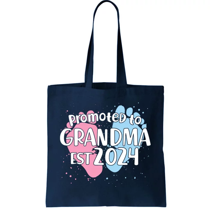 Cute Promoted To Grandma Est 2024 Tote Bag