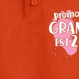 Cute Promoted To Grandpa Est 2024 Dry Zone Grid Performance Polo