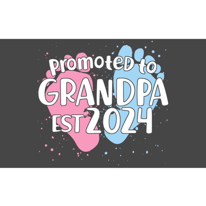 Cute Promoted To Grandpa Est 2024 Bumper Sticker