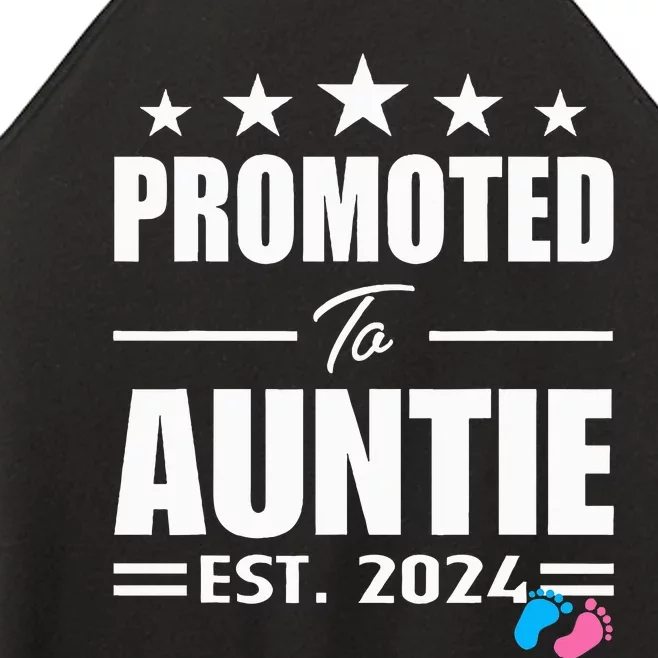 Cute Promoted To Aunt 2024 Funny Gender Reveal Pink Or Blue Women’s Perfect Tri Rocker Tank