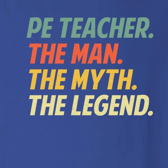 Cool Pe Teacher Art Physical Education Teacher Cool Gift Toddler Long Sleeve Shirt