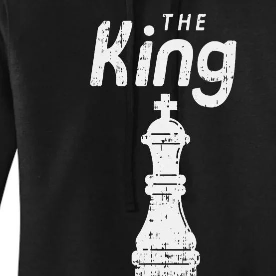 Chess Piece The King Halloween Matching Costume Women's Pullover Hoodie