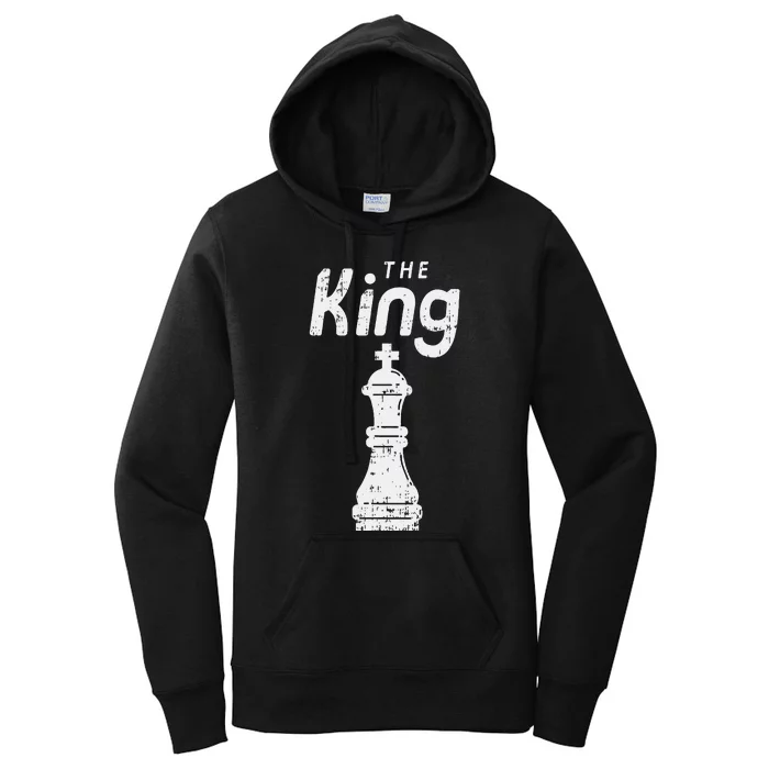 Chess Piece The King Halloween Matching Costume Women's Pullover Hoodie