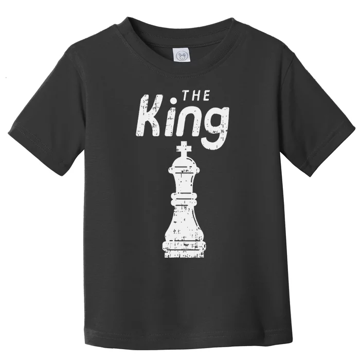 Chess Piece The King Halloween Matching Costume Toddler T-Shirt