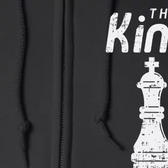 Chess Piece The King Halloween Matching Costume Full Zip Hoodie