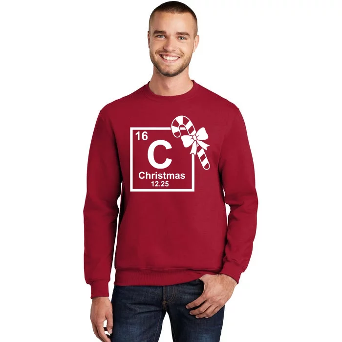 Christmas Periodic Table Symbol Tall Sweatshirt