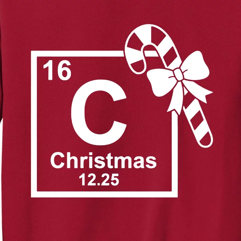 Christmas Periodic Table Symbol Tall Sweatshirt