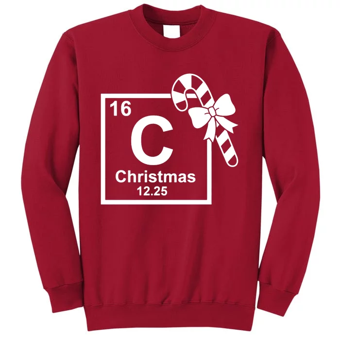 Christmas Periodic Table Symbol Tall Sweatshirt