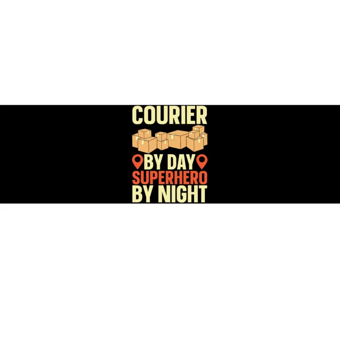 Courier Parcel Transport Messenger Package Delivery Courier Bumper Sticker