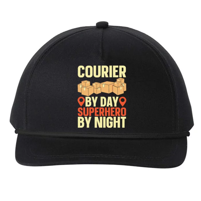 Courier Parcel Transport Messenger Package Delivery Courier Snapback Five-Panel Rope Hat