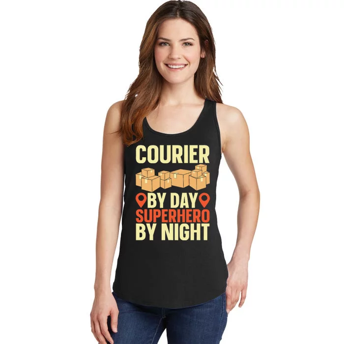 Courier Parcel Transport Messenger Package Delivery Courier Ladies Essential Tank