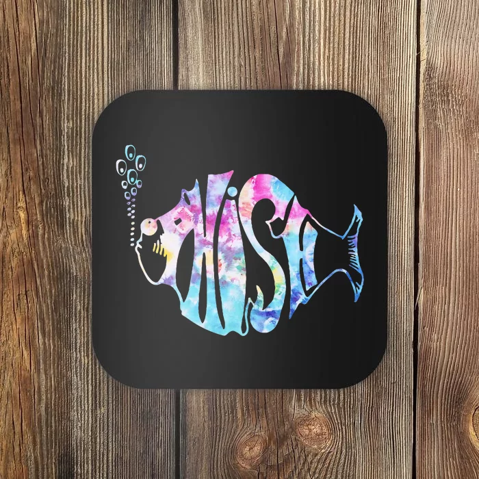 Colorful Phishjam Tiedye For Fisherman Fish Coaster