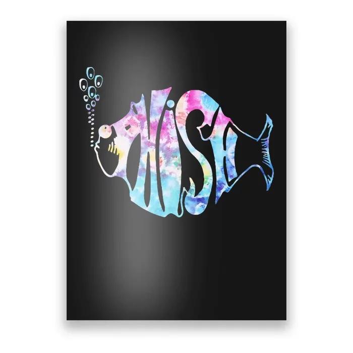 Colorful Phishjam Tiedye For Fisherman Fish Poster