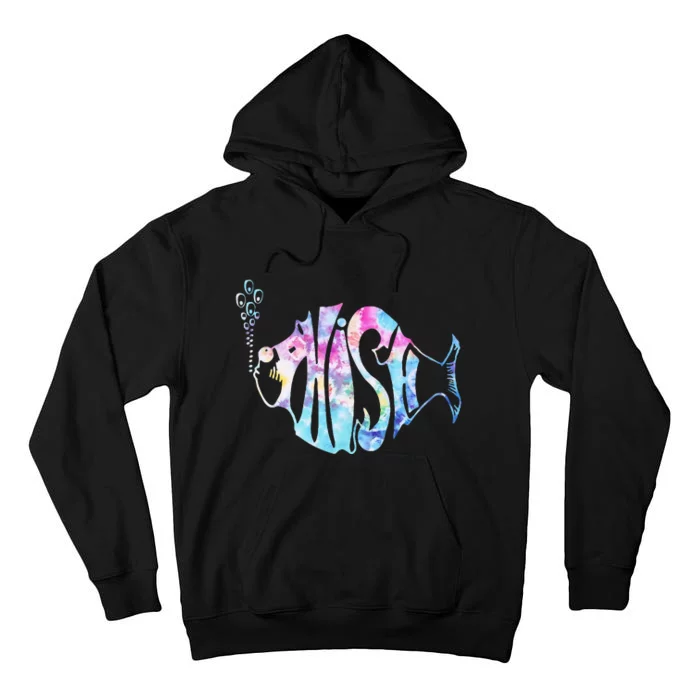 Colorful Phishjam Tiedye For Fisherman Fish Tall Hoodie