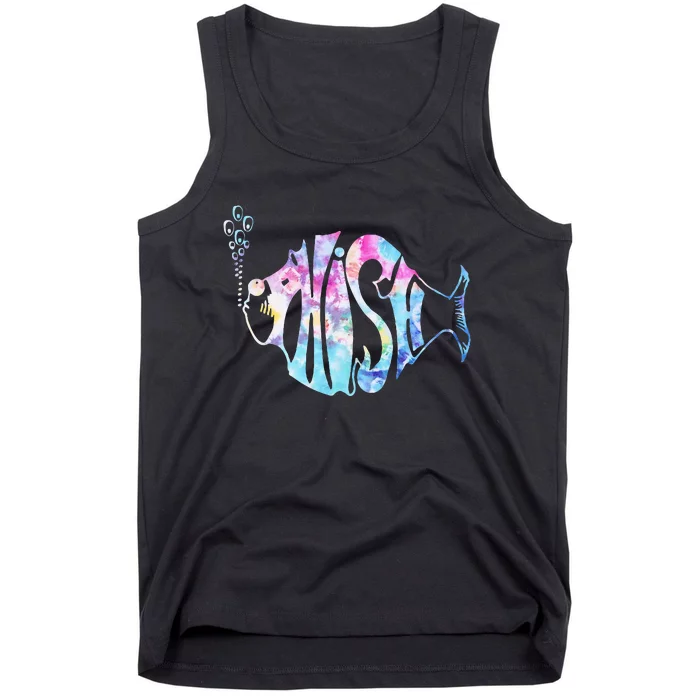 Colorful Phishjam Tiedye For Fisherman Fish Tank Top