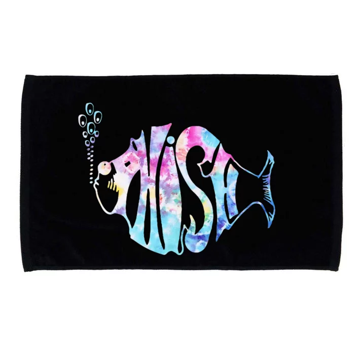 Colorful Phishjam Tiedye For Fisherman Fish Microfiber Hand Towel