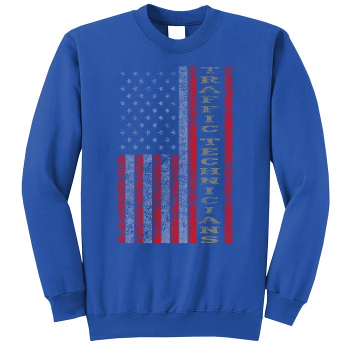 Cool Patriotic Traffic Technicians Usa Us Flag Gift Idea Cool Gift Sweatshirt