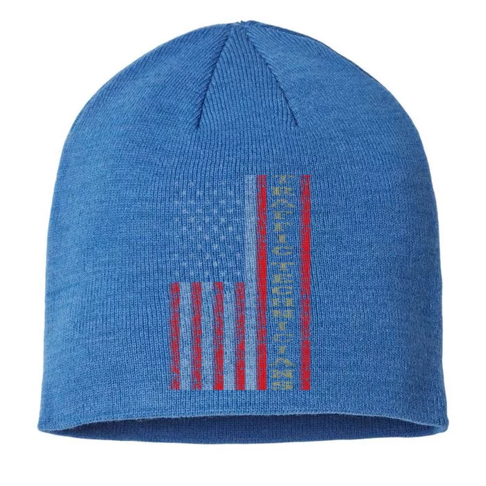 Cool Patriotic Traffic Technicians Usa Us Flag Gift Idea Cool Gift 8 1/2in Sustainable Knit Beanie