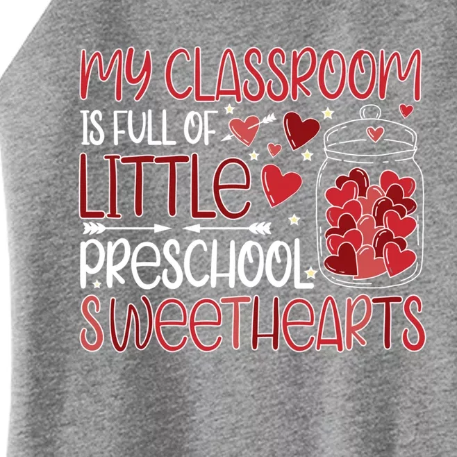 Cute Preschool Teacher Valentines Day Preschool Teaching Gift Women’s Perfect Tri Rocker Tank